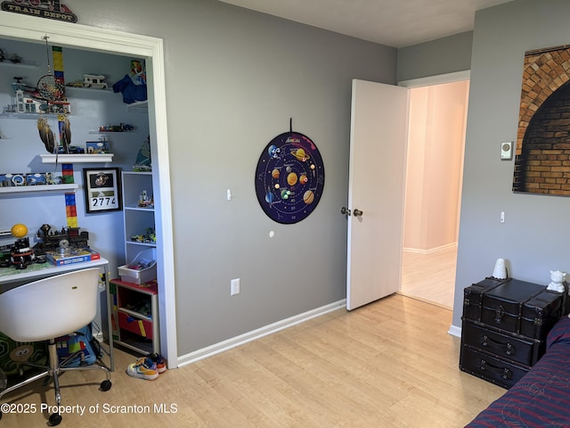 102 Bubernak Blvd, Old Forge, PA 18518 - bedroom with wood finished floors and baseboards