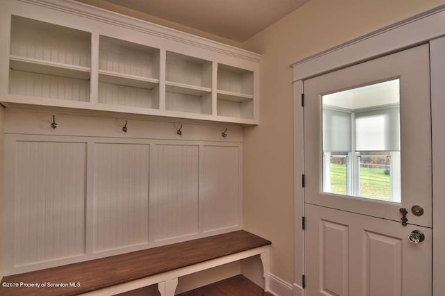 view of mudroom