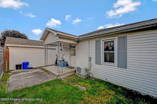211 Hill St, Dupont, PA 18641 - back of property with a patio area