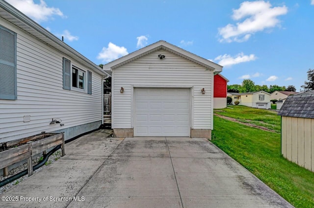 211 Hill St, Dupont, PA 18641 - detached garage with concrete driveway
