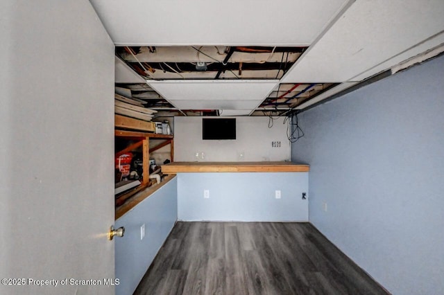 211 Hill St, Dupont, PA 18641 - below grade area with wood finished floors