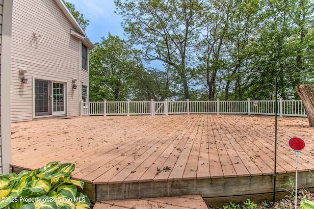 72 Adams Dr, Waymart, PA 18472 - view of wooden terrace
