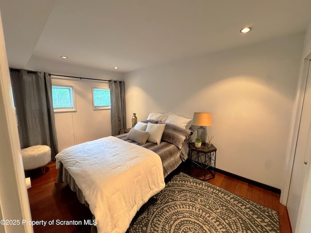 218 Grouse Hill, North Abington Twp, PA 18414 - bedroom with wood finished floors, recessed lighting, and baseboards
