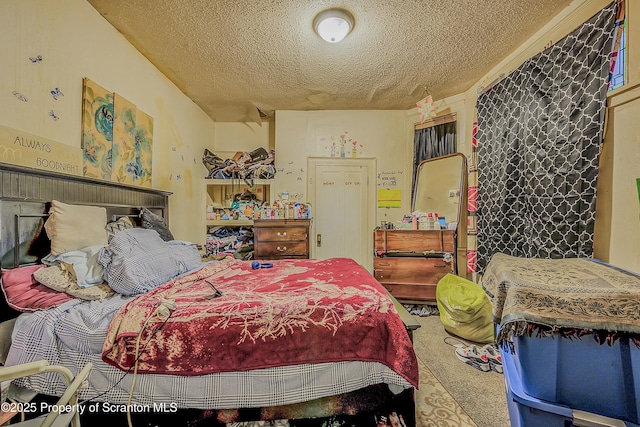 167 S Hyde Park Ave, Scranton, PA 18504 - bedroom with a textured ceiling and carpet