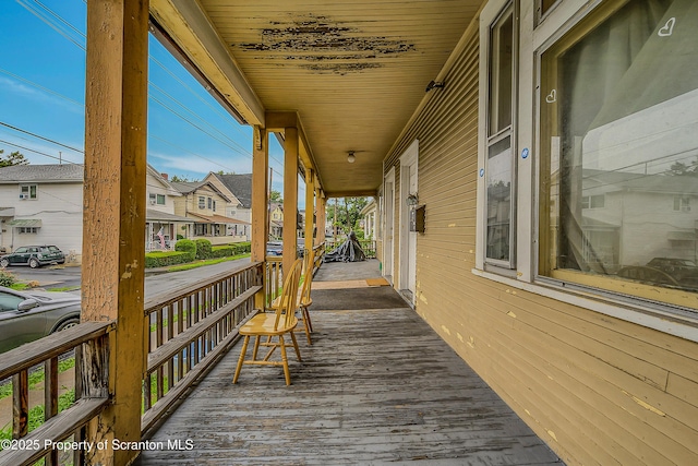 167 S Hyde Park Ave, Scranton, PA 18504 - wooden porch with a residential view