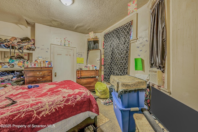 167 S Hyde Park Ave, Scranton, PA 18504 - bedroom featuring a textured ceiling and carpet