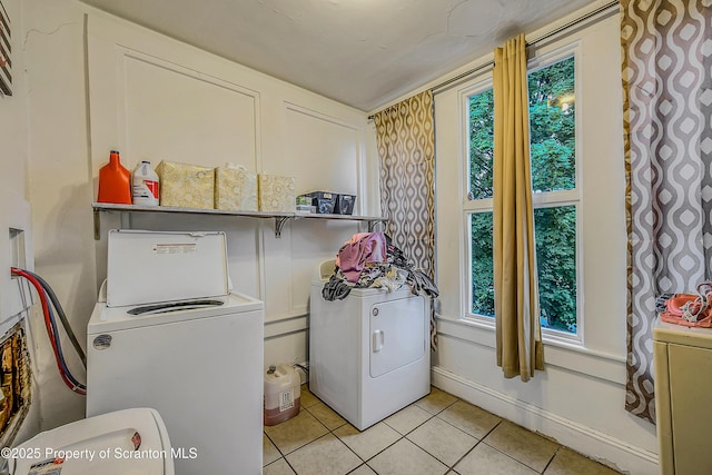 167 S Hyde Park Ave, Scranton, PA 18504 - laundry room featuring light tile patterned floors and separate washer and dryer