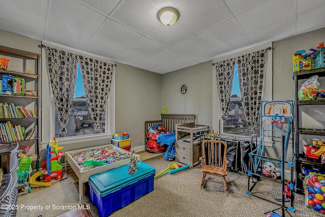 167 S Hyde Park Ave, Scranton, PA 18504 - rec room featuring a drop ceiling