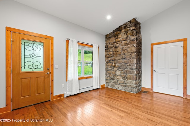 87 Old Farm Ln, White Haven, PA 18661 - foyer with light wood-type flooring and baseboards