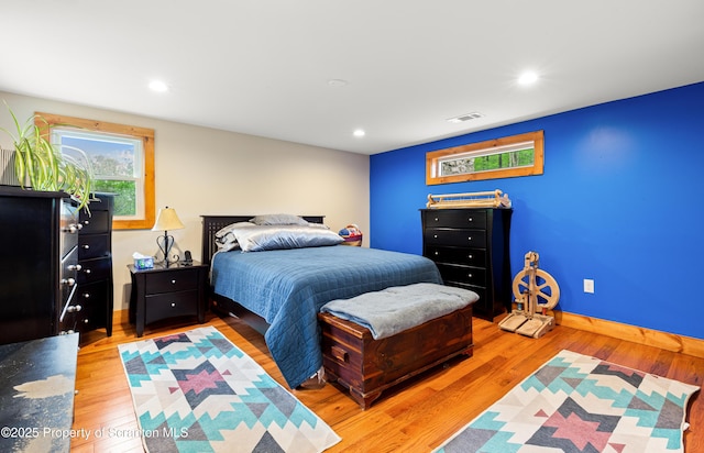 87 Old Farm Ln, White Haven, PA 18661 - bedroom featuring light wood-style flooring, recessed lighting, and baseboards