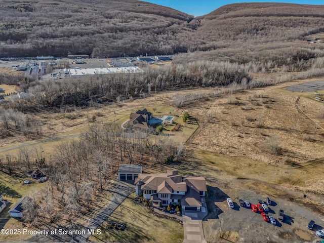 815 Oak St, Archbald, PA 18403 - drone / aerial view featuring a mountain view