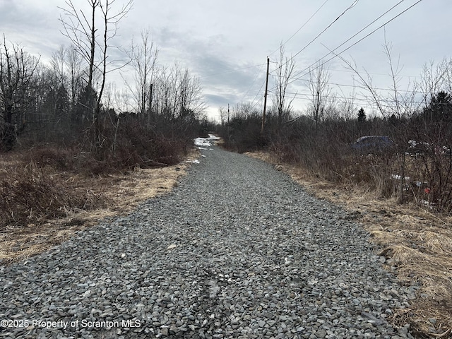 view of road