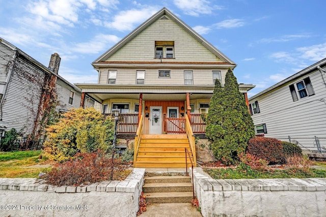 view of front of house featuring a porch