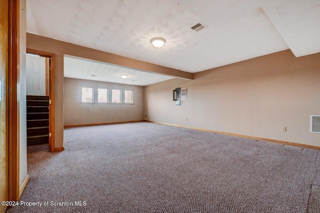 interior space with carpet flooring