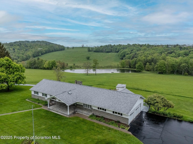 474 Tingley Lake Rd, New Milford, PA 18834 - view from above of property featuring a nearby body of water