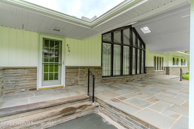 474 Tingley Lake Rd, New Milford, PA 18834 - view of exterior entry featuring brick siding
