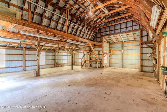 474 Tingley Lake Rd, New Milford, PA 18834 - garage featuring metal wall