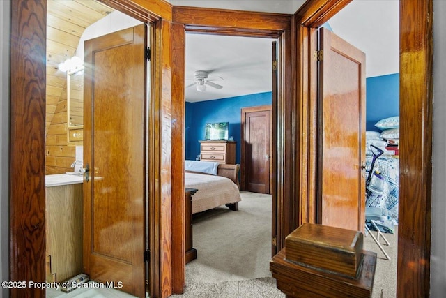 corridor featuring carpet