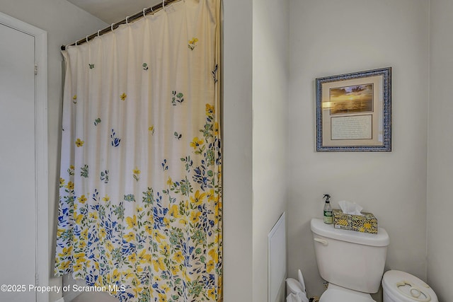 119121 Fern Way S, Abington Twp, PA 18411 - bathroom featuring toilet and a shower with curtain