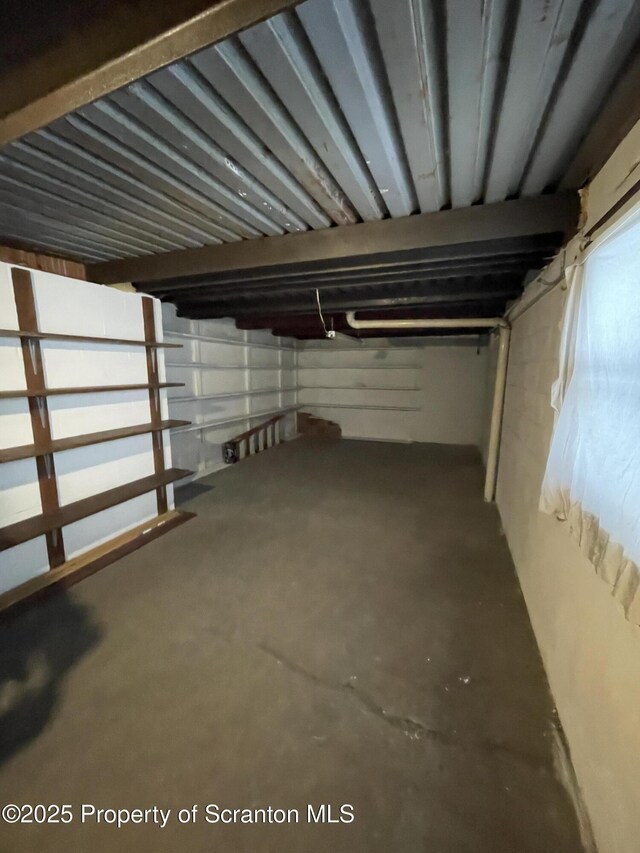 view of basement