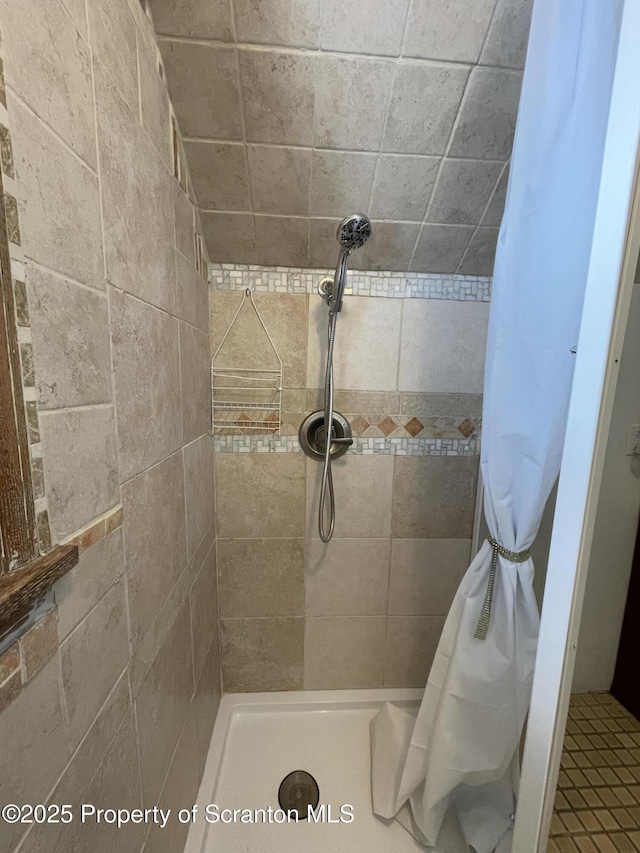 bathroom with walk in shower