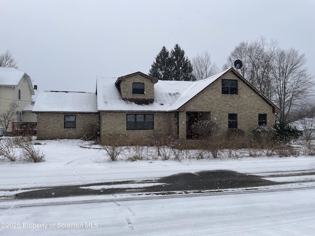 view of front of property with brick siding