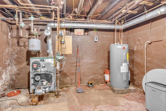 50 Humphrey St Unit 50-51, Old Forge, PA 18518 - utility room featuring water heater and a heating unit