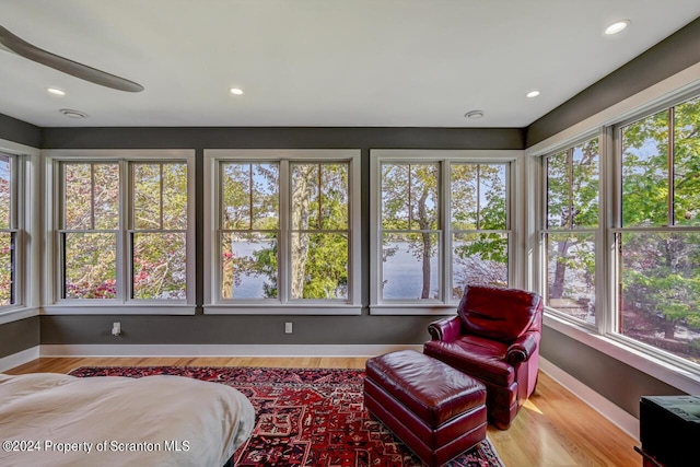 view of sunroom