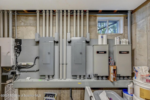 utility room with electric panel