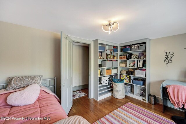 sitting room featuring wood-type flooring