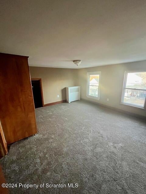 view of carpeted empty room