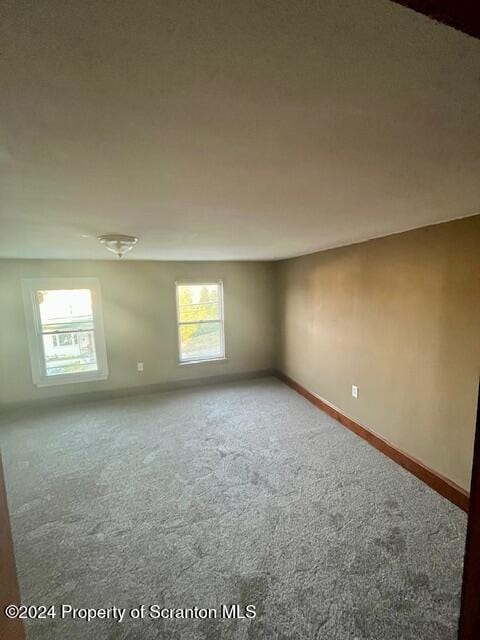 carpeted spare room featuring a healthy amount of sunlight