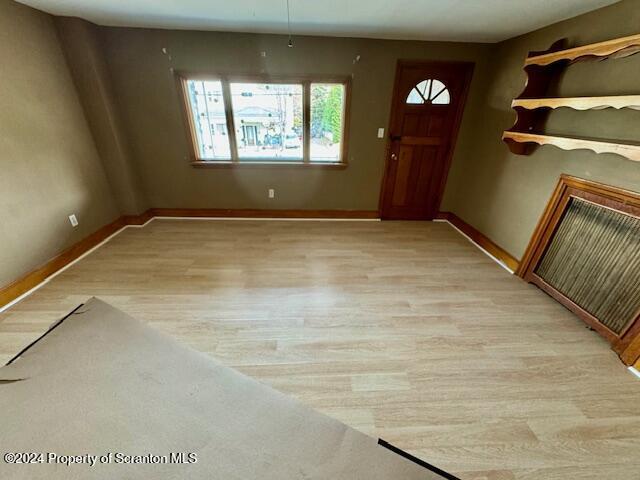 entryway featuring light wood-type flooring