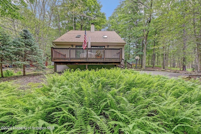 exterior space with a deck