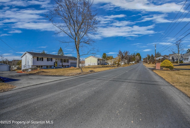 view of street with a residential view