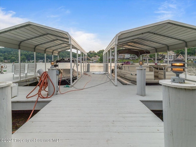 view of dock