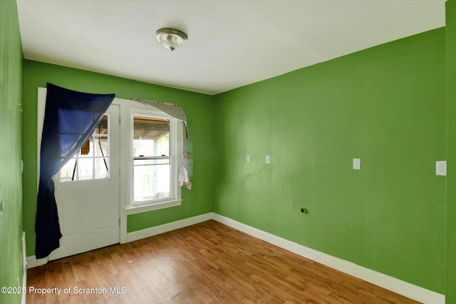 228 Pittston Ave, Scranton, PA 18505 - unfurnished room with baseboards and wood finished floors