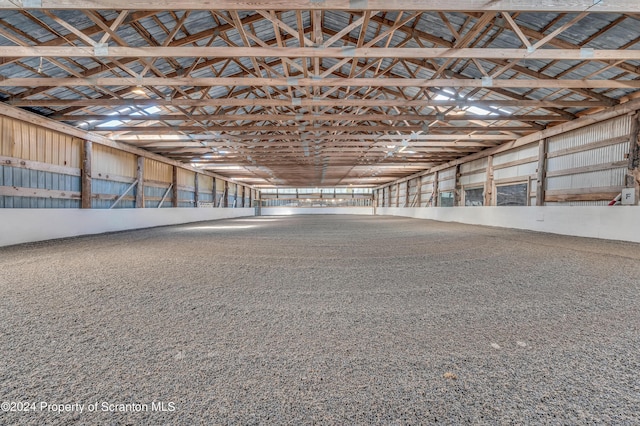 view of horse barn