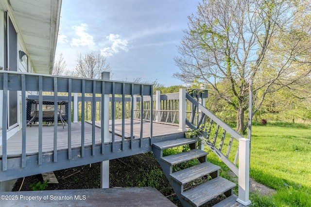 505 Yedinak Ln, Madison Twp, PA 18444 - deck with a lawn