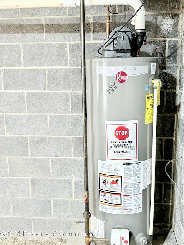 utilities featuring water heater