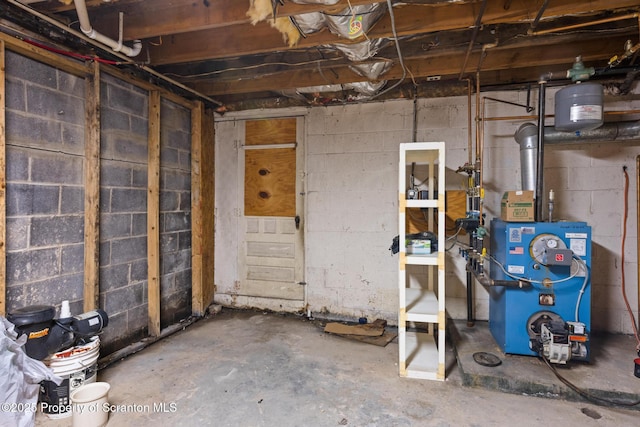 5 Patti Ann Dr, Scott Twp, PA 18433 - unfinished basement featuring a heating unit