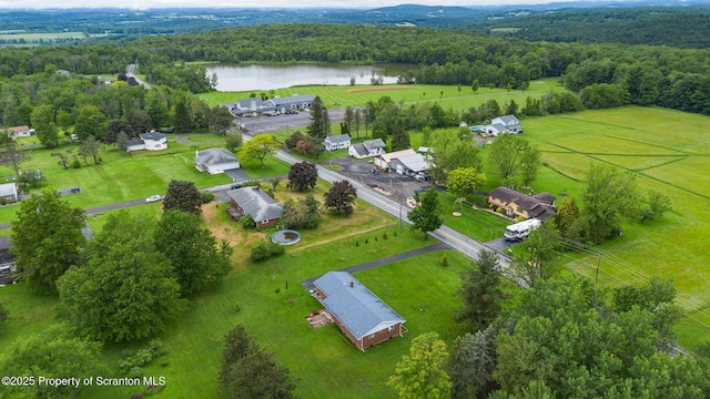 5 Patti Ann Dr, Scott Twp, PA 18433 - aerial view of sparsely populated area featuring a large body of water and a heavily wooded area