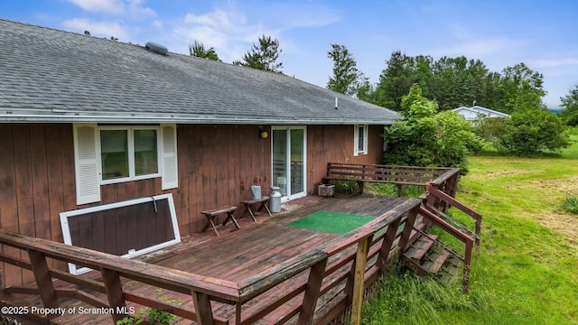 5 Patti Ann Dr, Scott Twp, PA 18433 - deck with a lawn