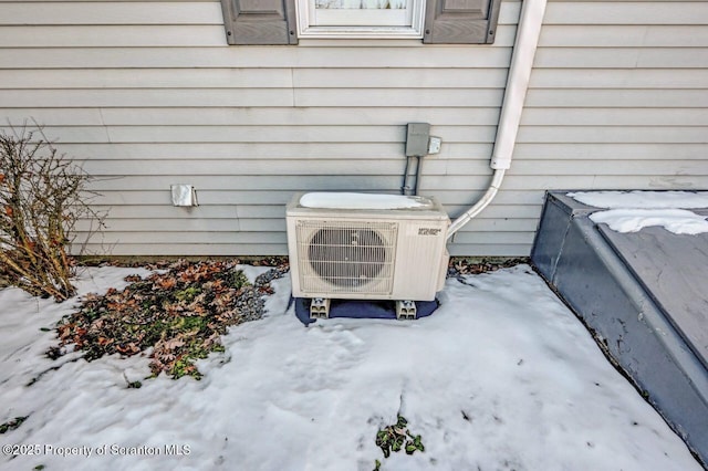 details featuring a bulkhead entry and ac unit