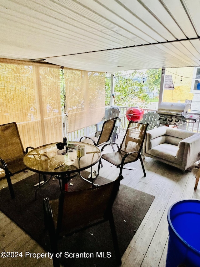 view of patio / terrace with a grill