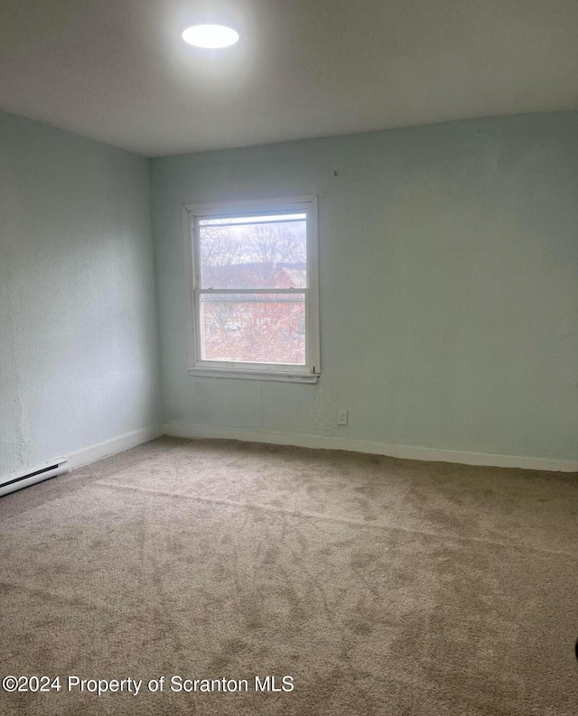 view of carpeted empty room