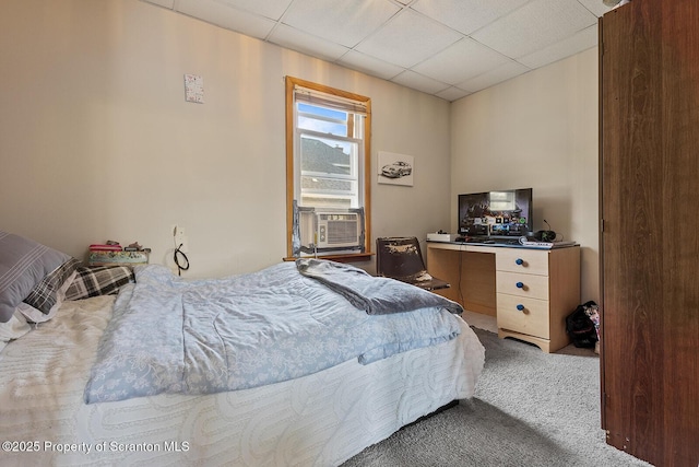 934 W Market St, Scranton, PA 18508 - carpeted bedroom featuring a drop ceiling