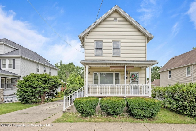 934 W Market St, Scranton, PA 18508 - view of front of house featuring a porch