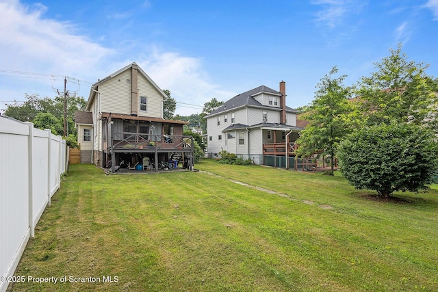 934 W Market St, Scranton, PA 18508 - rear view of property with a sunroom