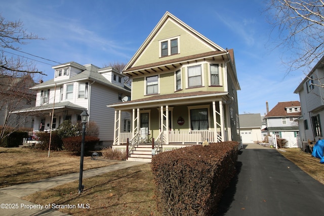 view of front of house featuring covered porch